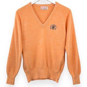 American Vintage Orange V-Neck Sweater